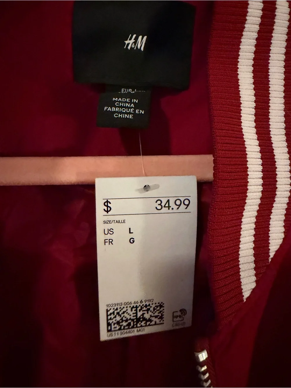 H&M lightweight zip